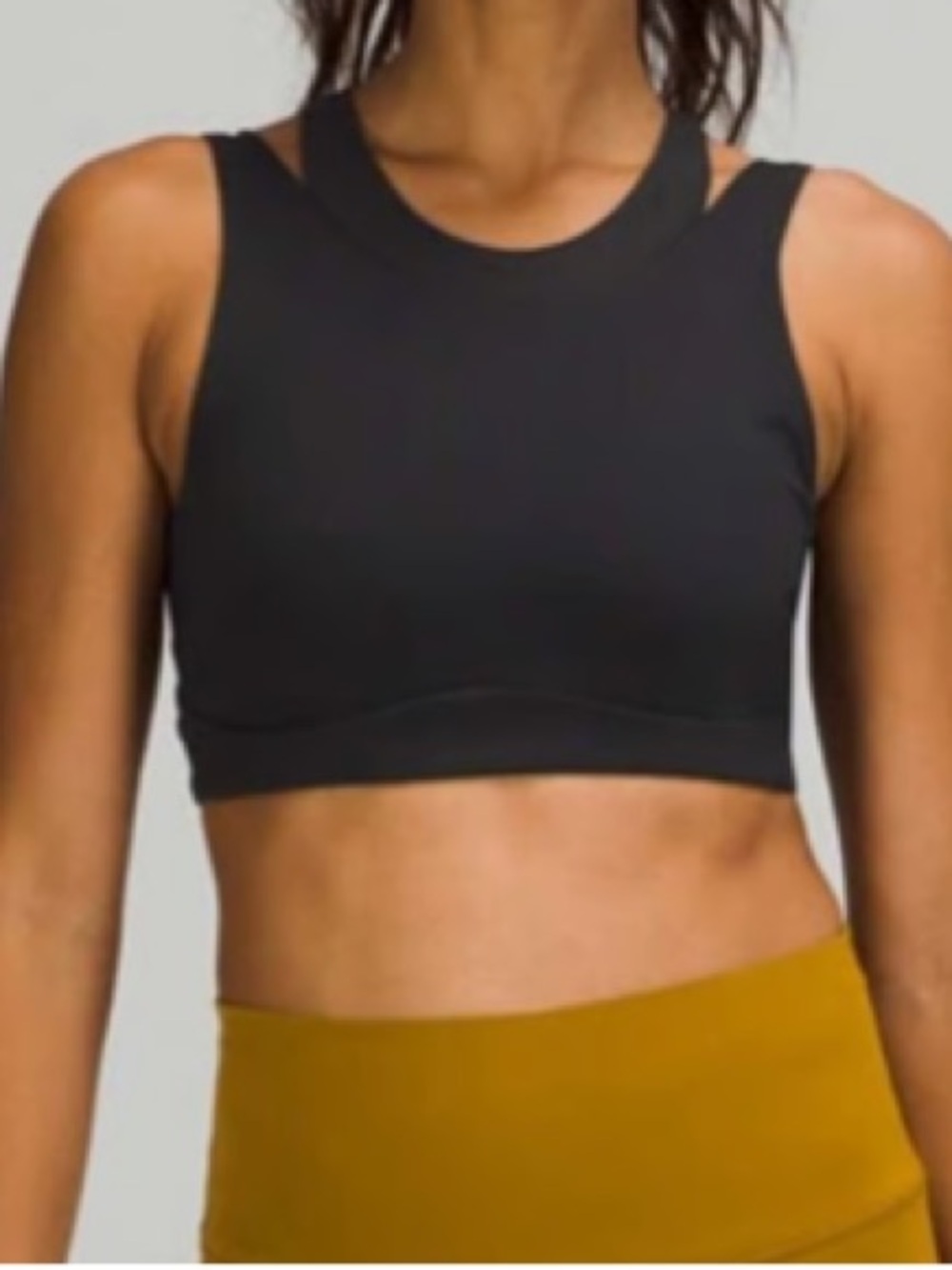 lululemon athletica Black High-Neck Sports Bra